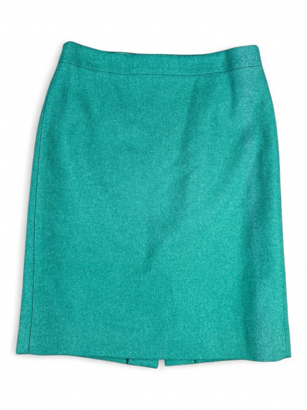 J.Crew Teal Wool Pencil Skirt Size 2